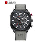 CURREN 8398 Men's Leather Straps Watch
