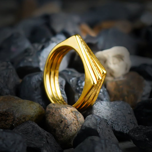Golden Multilayer Ring-316L