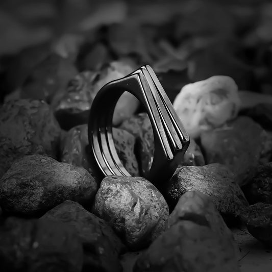 Black Multilayer Ring-316L