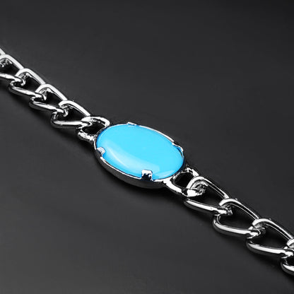 10 mm Silver Bluemoon chain Bracelet -316L