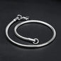 2mm Silver flex round snake Bracelet -316L