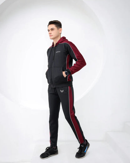 Topnotch Black/Burgundy - Winter Tracksuit
