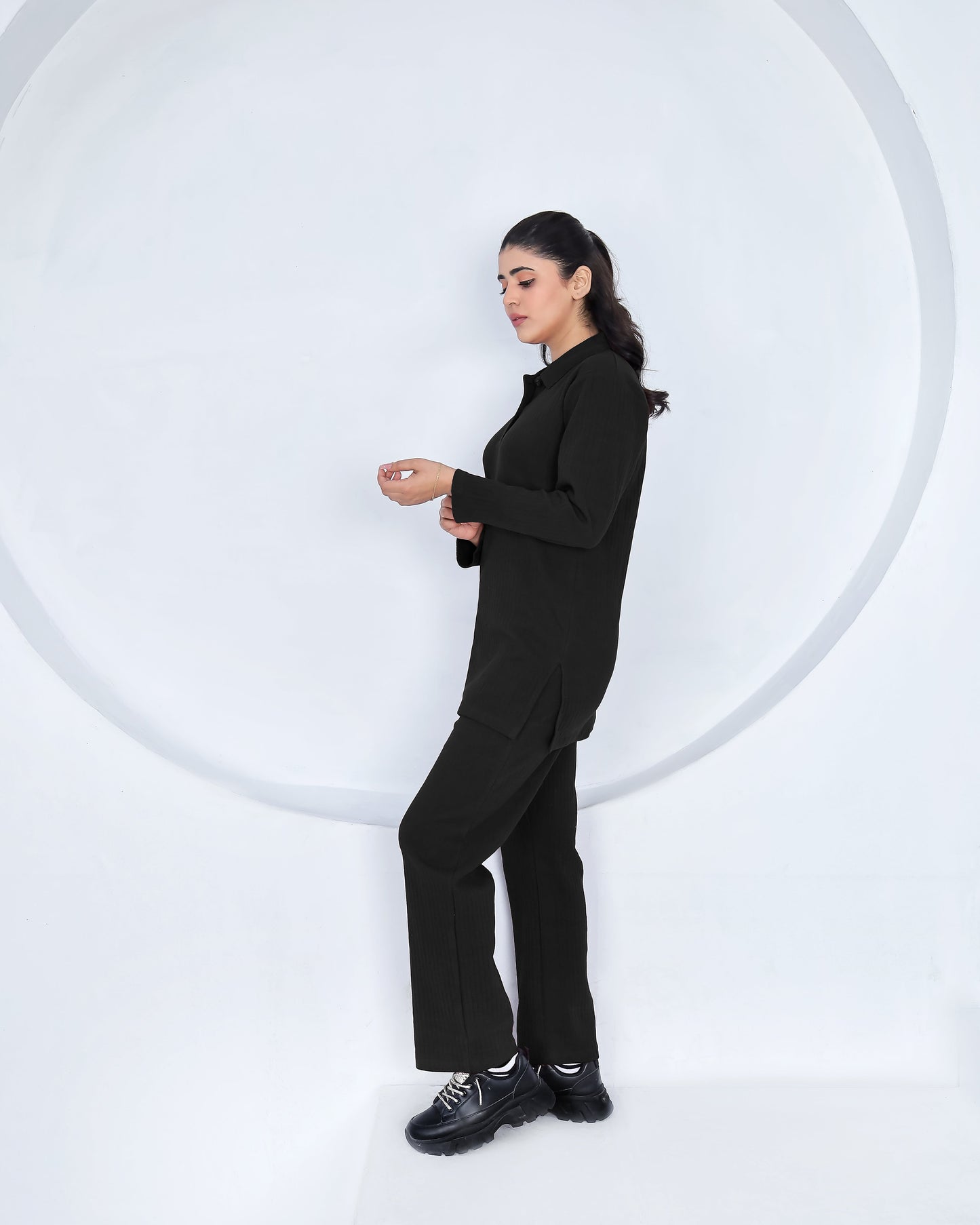 Black Flare - Premium Cotton Twinset