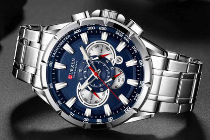 CURREN 8363 Men's Chronograph Steel Watch