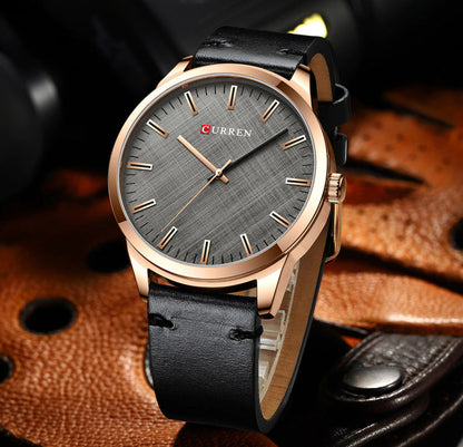 CURREN 8386 Men's Leather Straps Watch