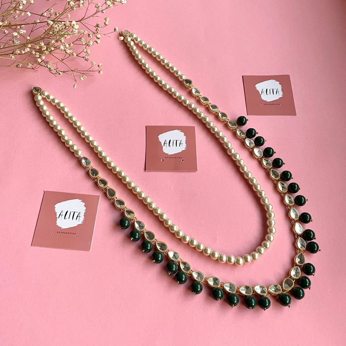 Kundan Maala (Dark Green)
