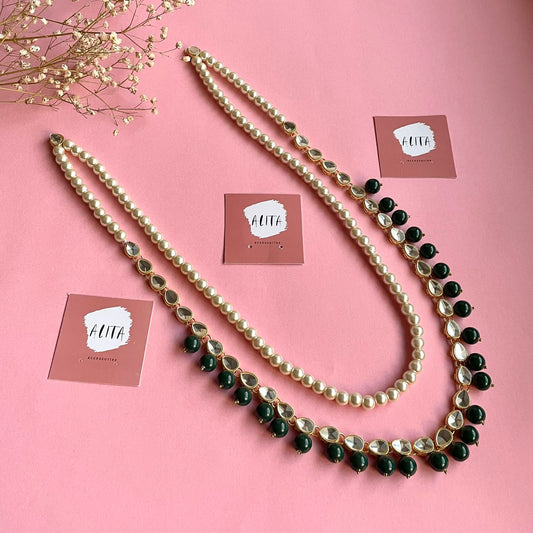 Kundan Maala (Dark Green)