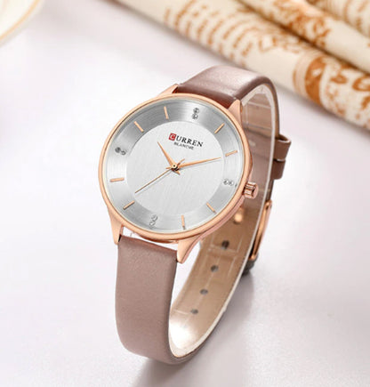 CURREN 9041 Women's Leather Straps Watch