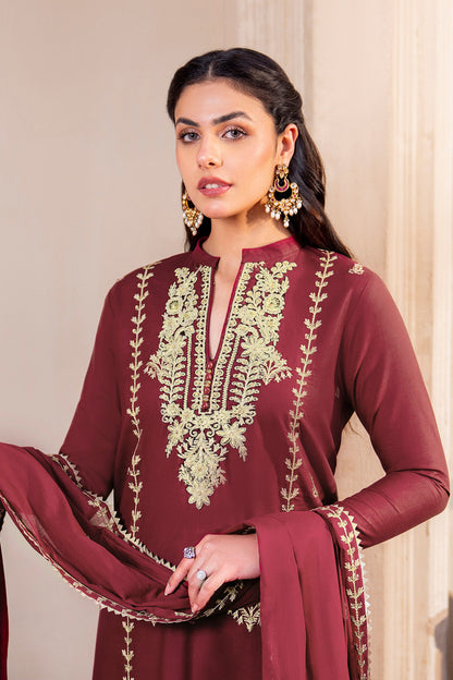 Embroidered - 3 Pc Lawn Suit (Lawn Dupatta)