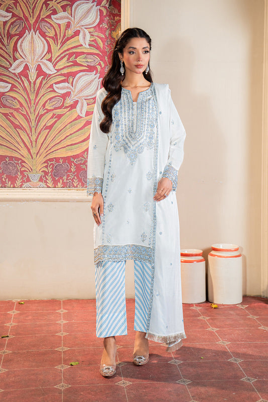 Embroidered - 3 Pc Lawn Suit (Lawn Dupatta)