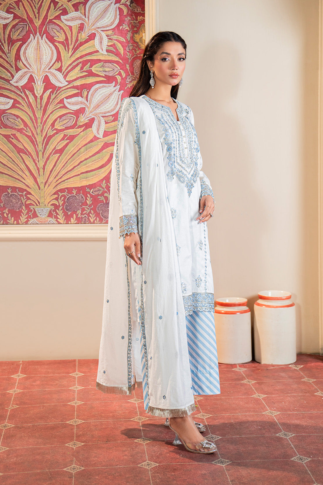Embroidered - 3 Pc Lawn Suit (Lawn Dupatta)