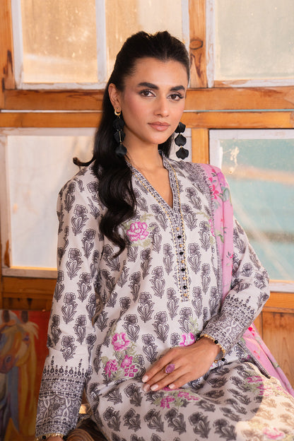 Embroidered - 2 Pc Lawn Suit (Lawn Dupatta)