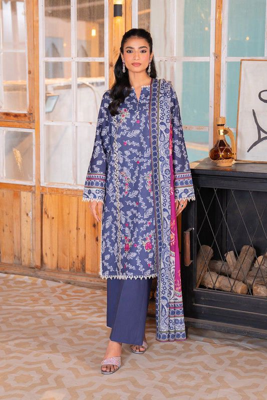 Embroidered - 2 Pc Lawn Suit (Lawn Dupatta)