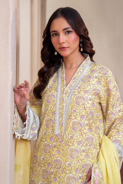 Embroidered - 3 Pc Lawn Suit