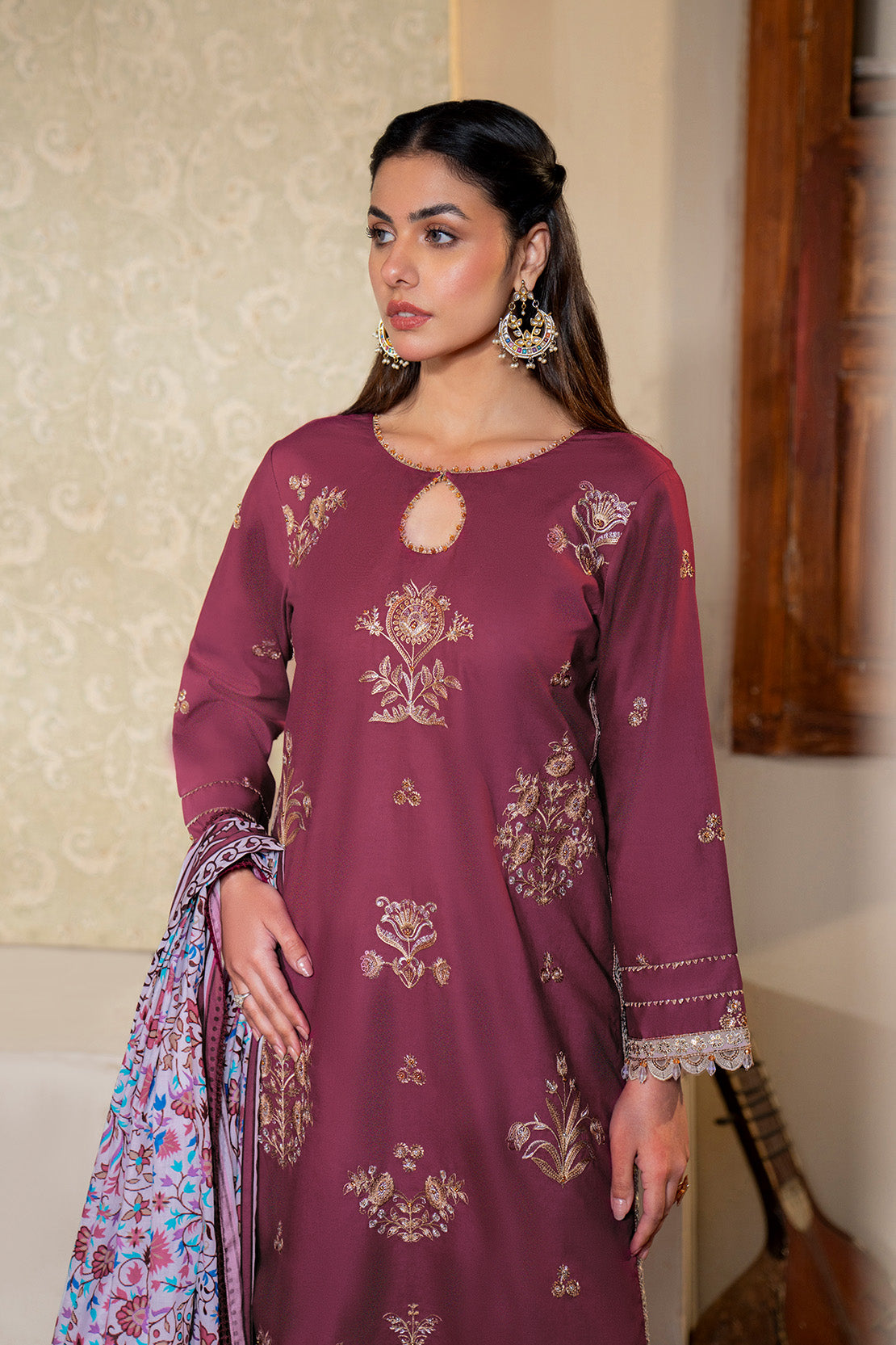 Embroidered - 3 Pc Lawn Suit (Lawn Dupatta)