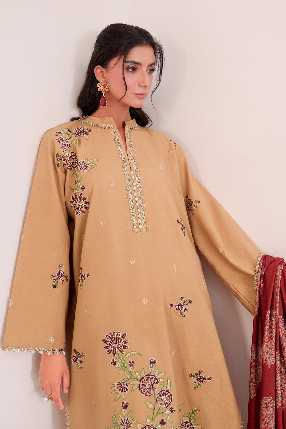 Embroidered - 2 Pc Lawn Suit (Lawn Dupatta)