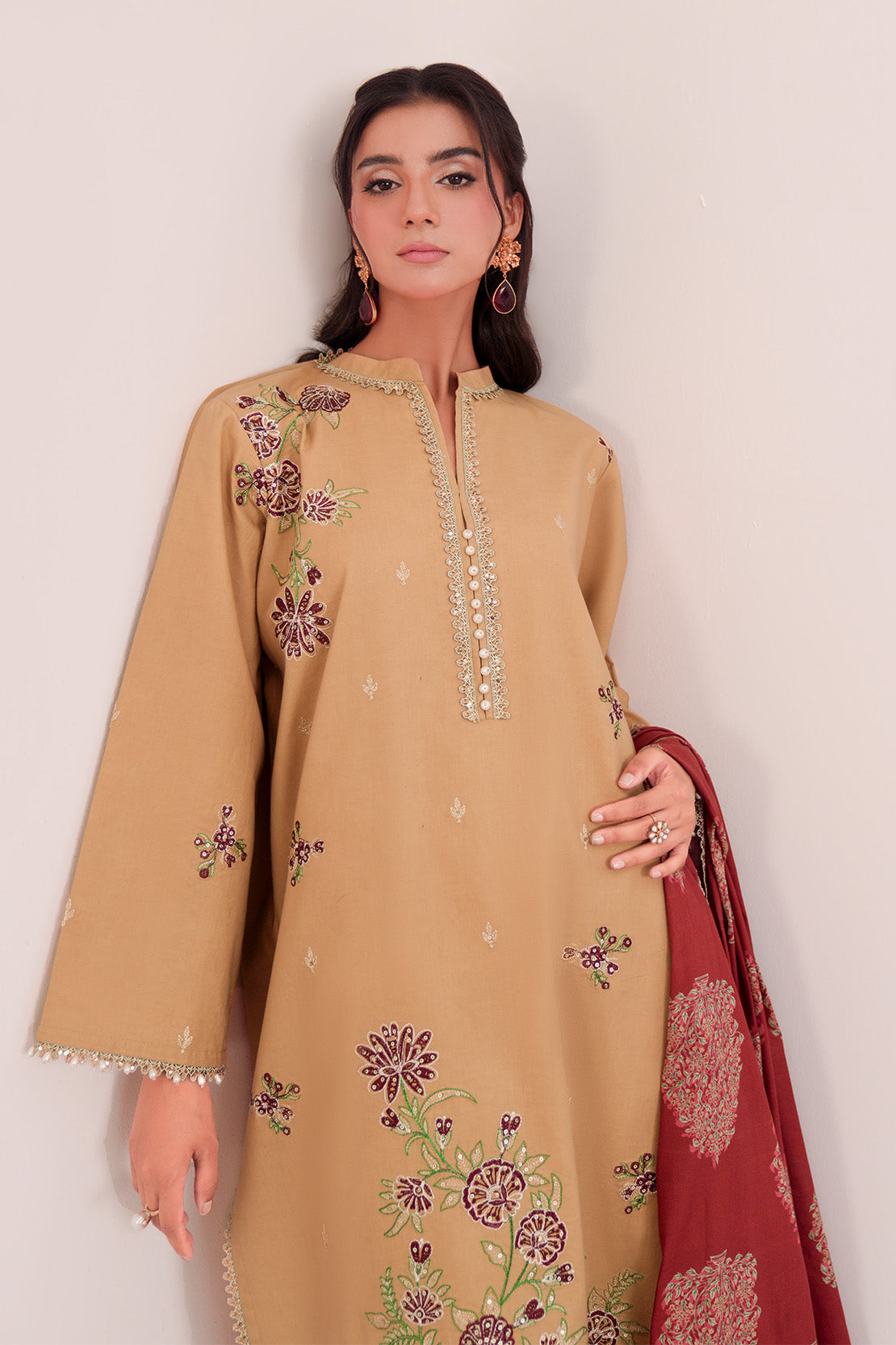 Embroidered - 2 Pc Lawn Suit (Lawn Dupatta)