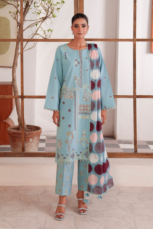 Embroidered - 3 Pc Lawn Suit (Lawn Dupatta)