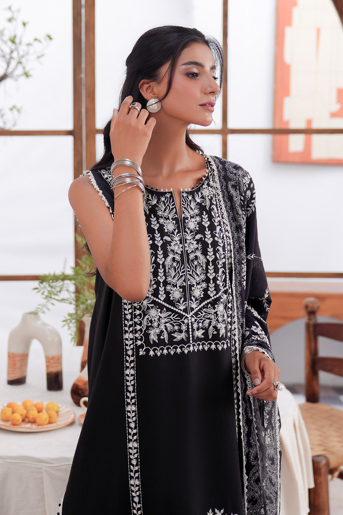 Embroidered - 3 Pc Lawn Suit (Lawn Dupatta)