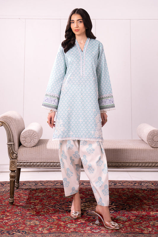 Embroidered - 2 Pc Lawn Suit