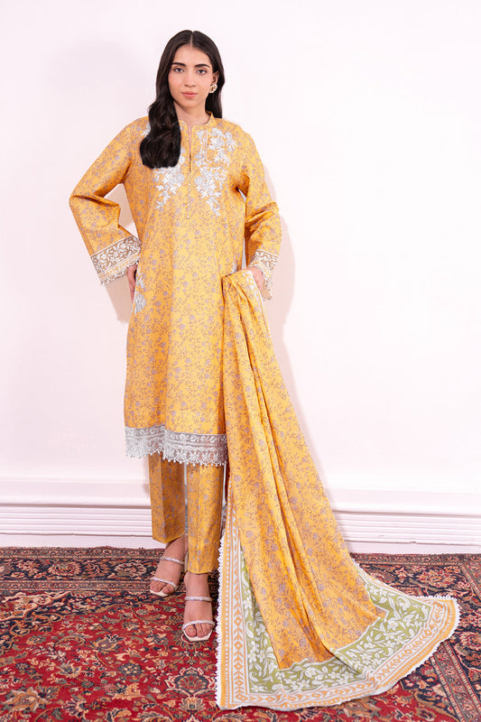 Embroidered - 3 Pc Lawn Suit (Lawn Dupatta)