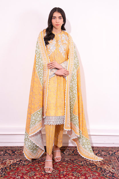 Embroidered - 3 Pc Lawn Suit (Lawn Dupatta)