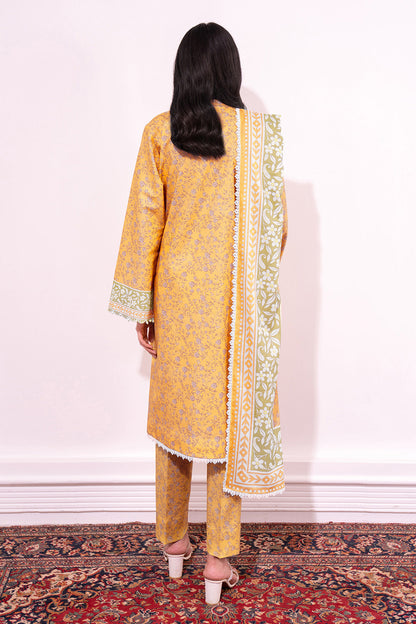 Embroidered - 3 Pc Lawn Suit (Lawn Dupatta)