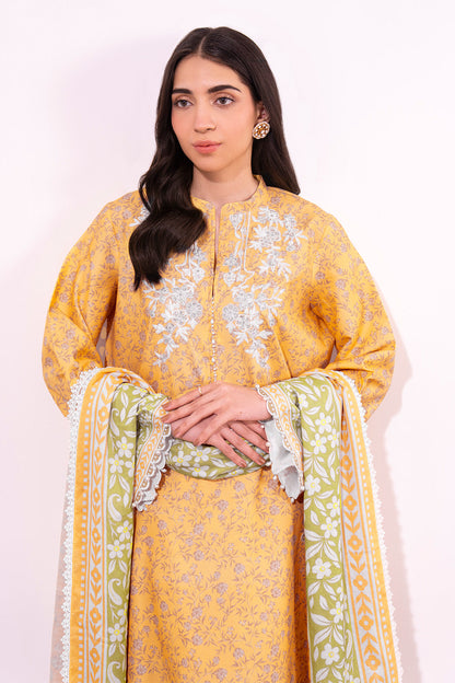Embroidered - 3 Pc Lawn Suit (Lawn Dupatta)
