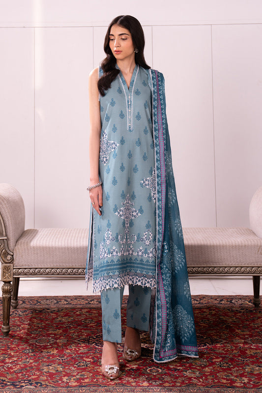 Embroidered - 3 Pc Lawn Suit (Lawn Dupatta)