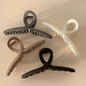 Set of 4 Nude Spiral Claw Clips