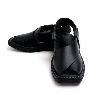 Boys Peshawari Sandal - Black