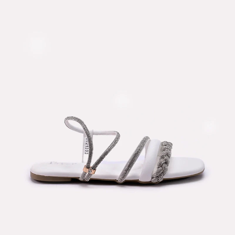 White Fancy Sandals 0421393