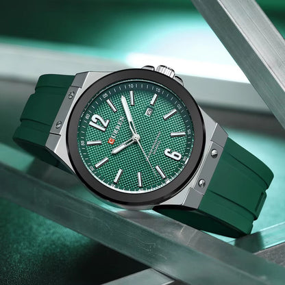 CURREN 8467 Men's Rubber Straps Watch