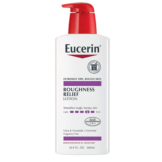 Eucerin Roughness Relief Lotion Extremely Dry, Rough Skin 16.9Oz - 500Ml