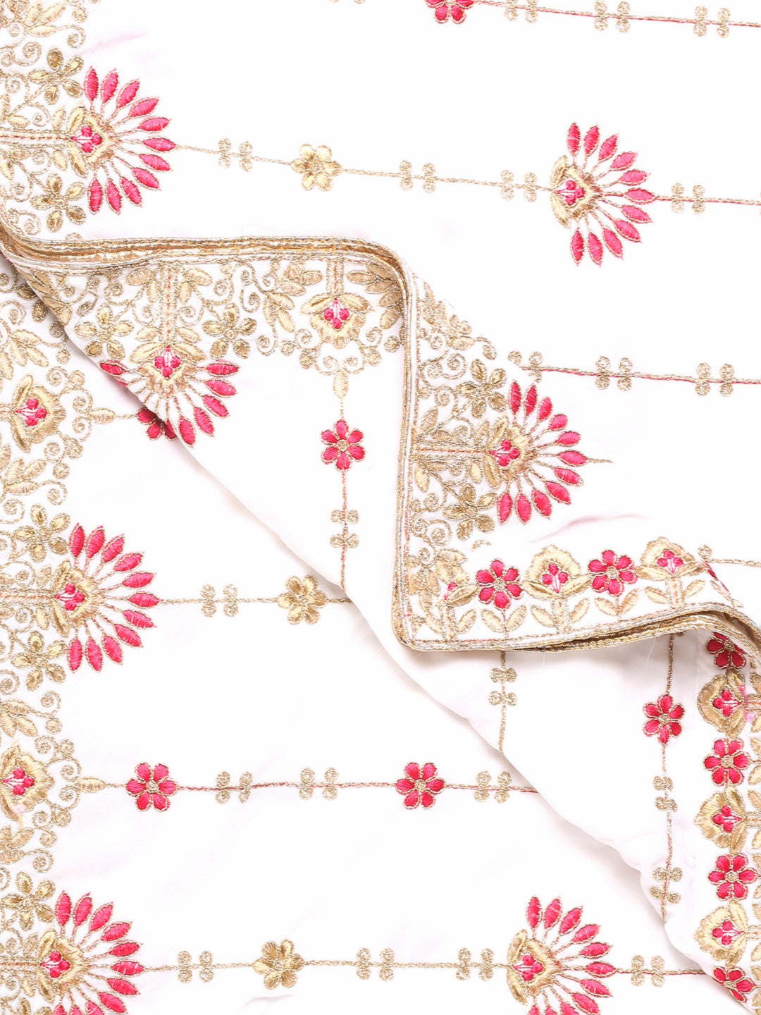 Velvet Dupatta with Floral Embroidery
