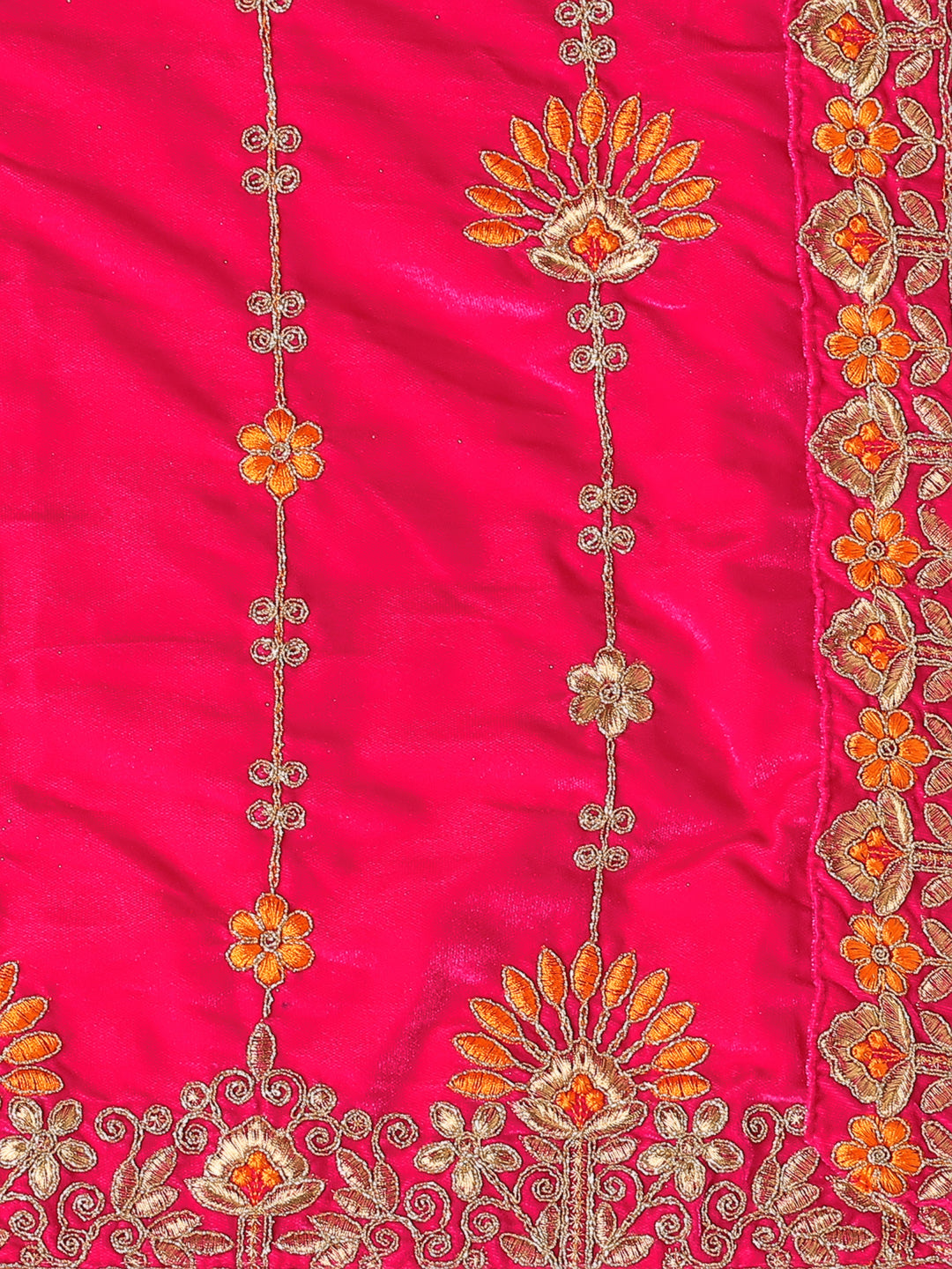 Velvet Dupatta with Floral Embroidery