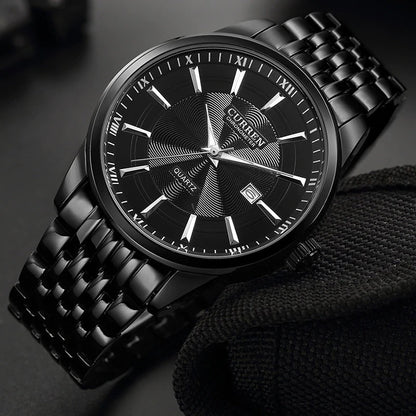 CURREN 8052 Men's Stainless Steel Watch