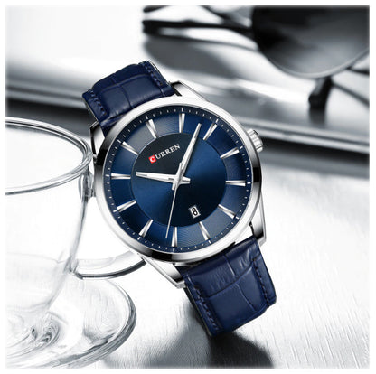 CURREN 8365 Men's Leather Straps Watch