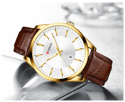 CURREN 8365 Men's Leather Straps Watch