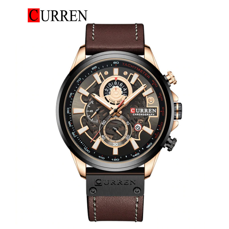 CURREN 8380 Men's Leather Straps Watch