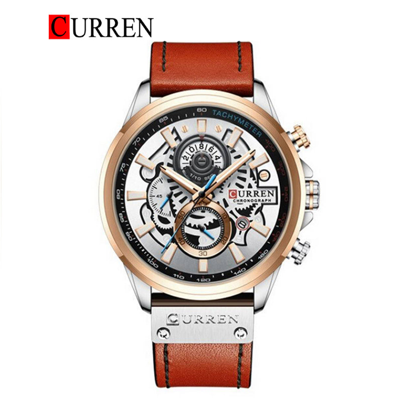 CURREN 8380 Men's Leather Straps Watch