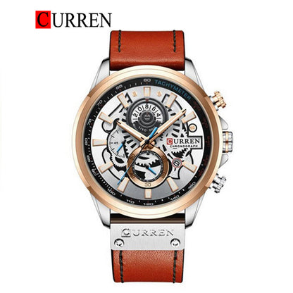 CURREN 8380 Men's Leather Straps Watch