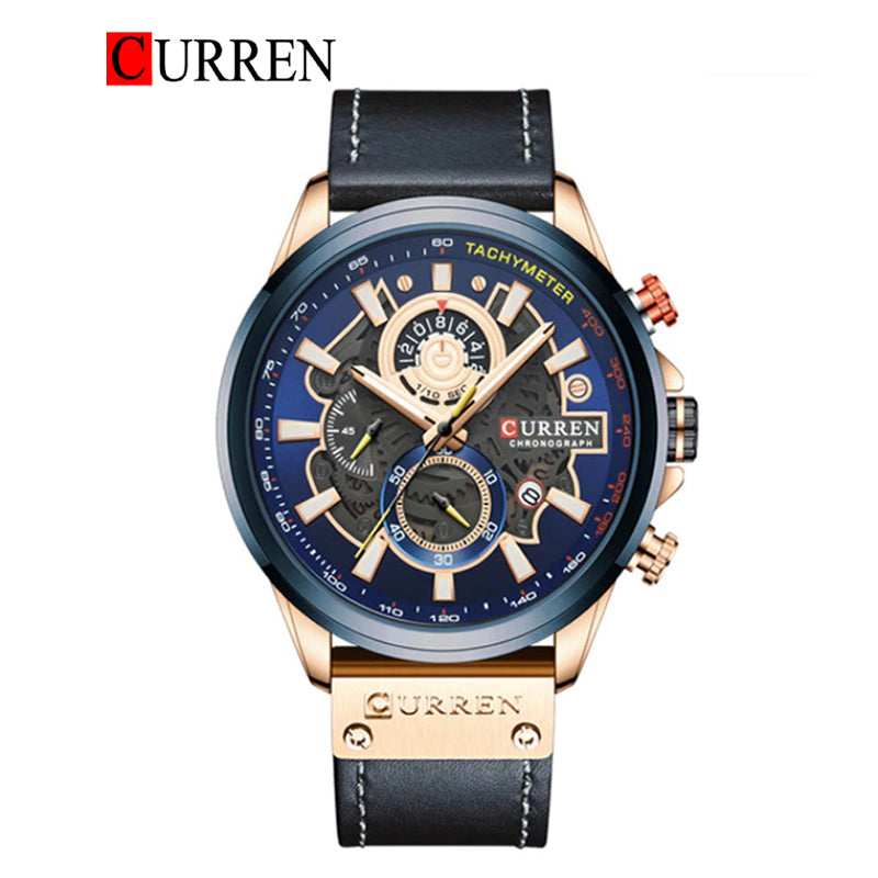 CURREN 8380 Men's Leather Straps Watch