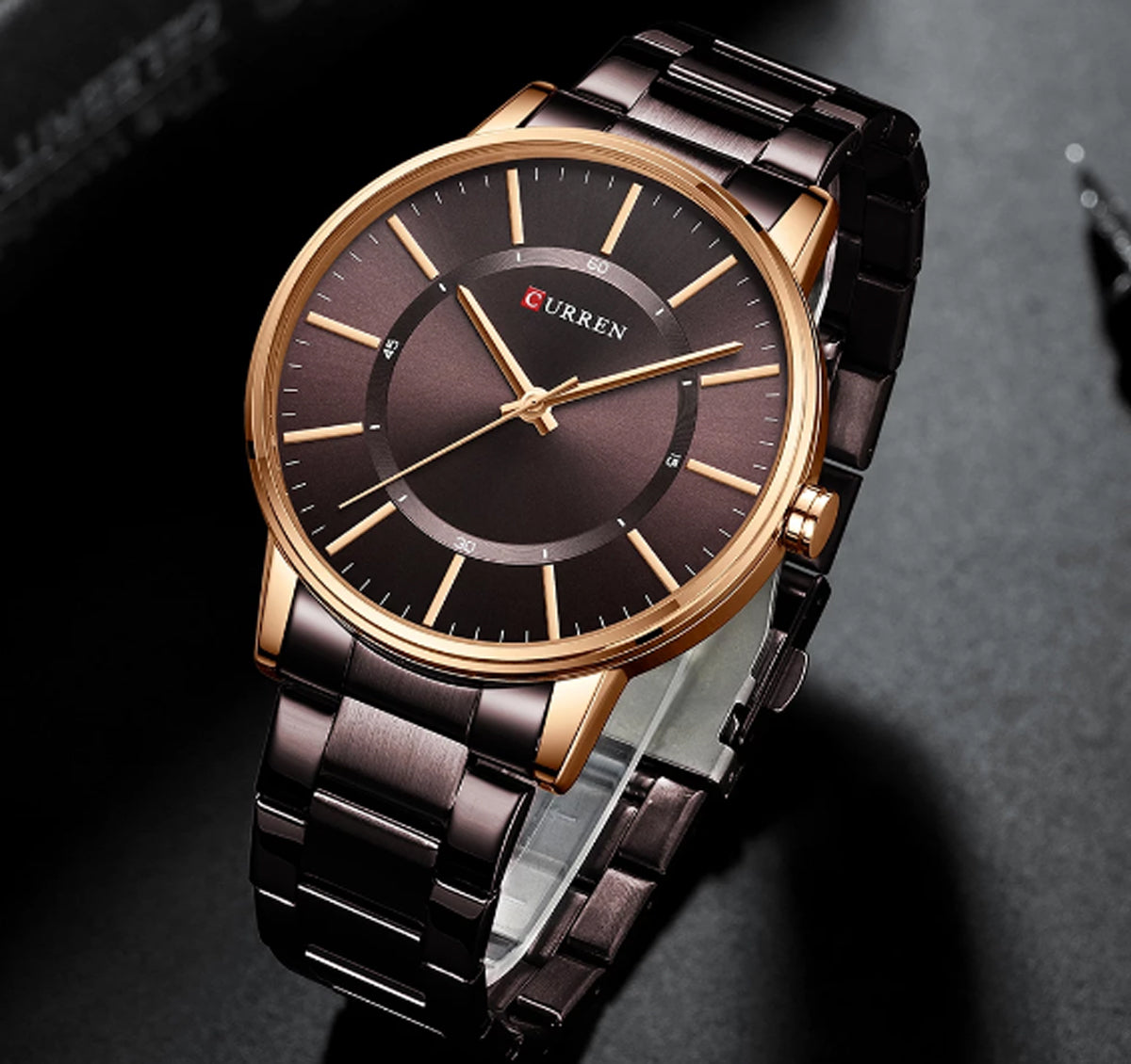 CURREN 8385 Men's Stainless Steel Watch