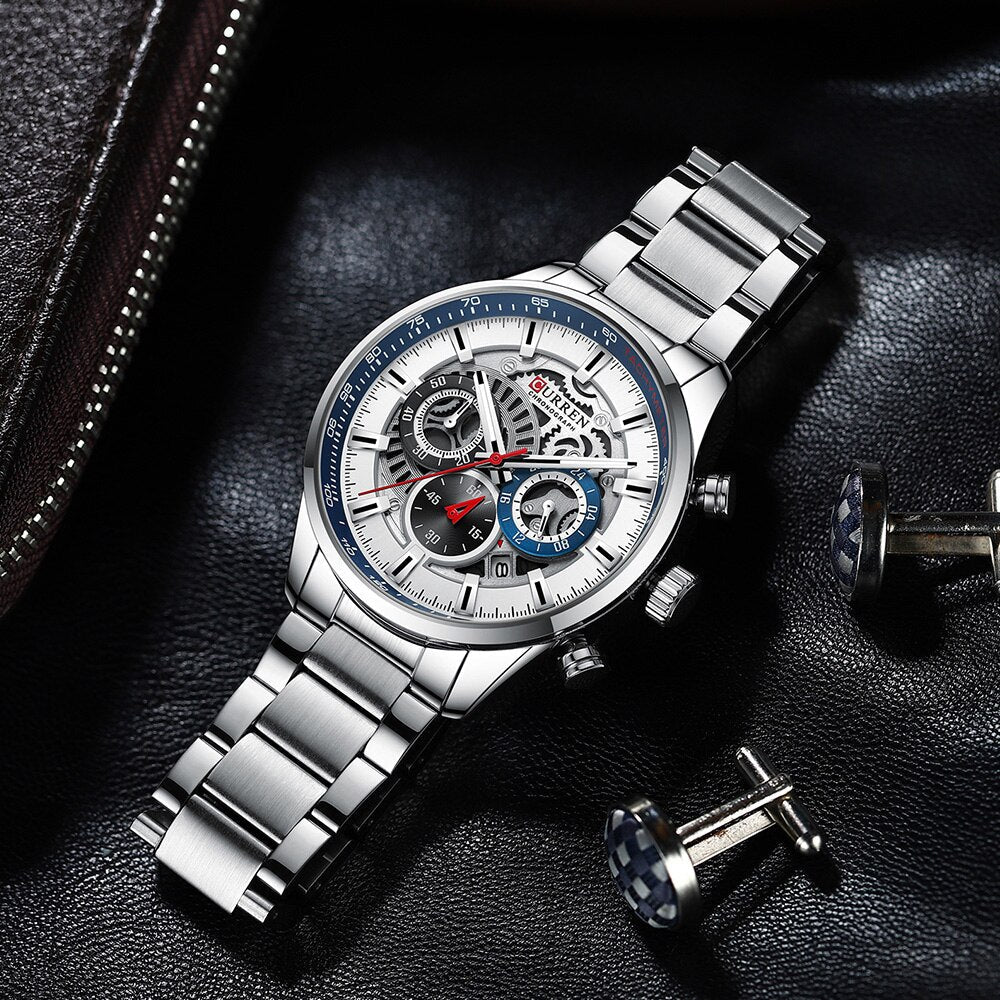 CURREN 8391 Men's Stainless Steel Watch
