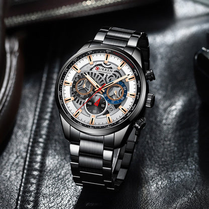 CURREN 8391 Men's Stainless Steel Watch