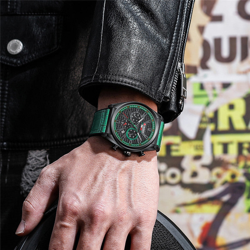 CURREN 8392 Men's Rubber Straps Watch
