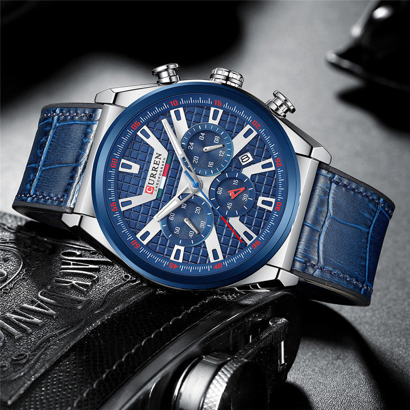 CURREN 8392 Men's Rubber Straps Watch