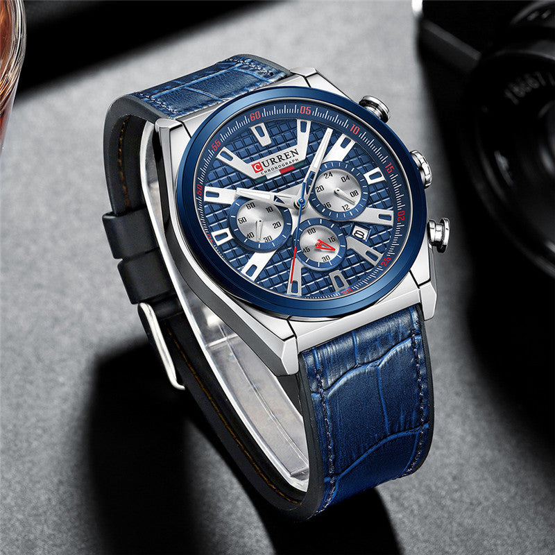 CURREN 8392 Men's Rubber Straps Watch