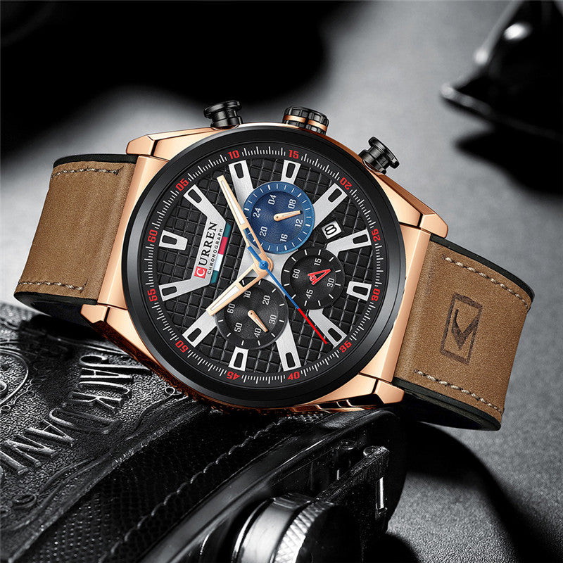 CURREN 8392 Men's Rubber Straps Watch